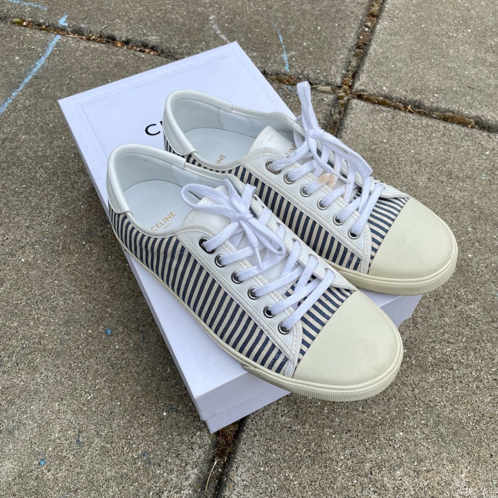 Celine Stripped Low Sneaker